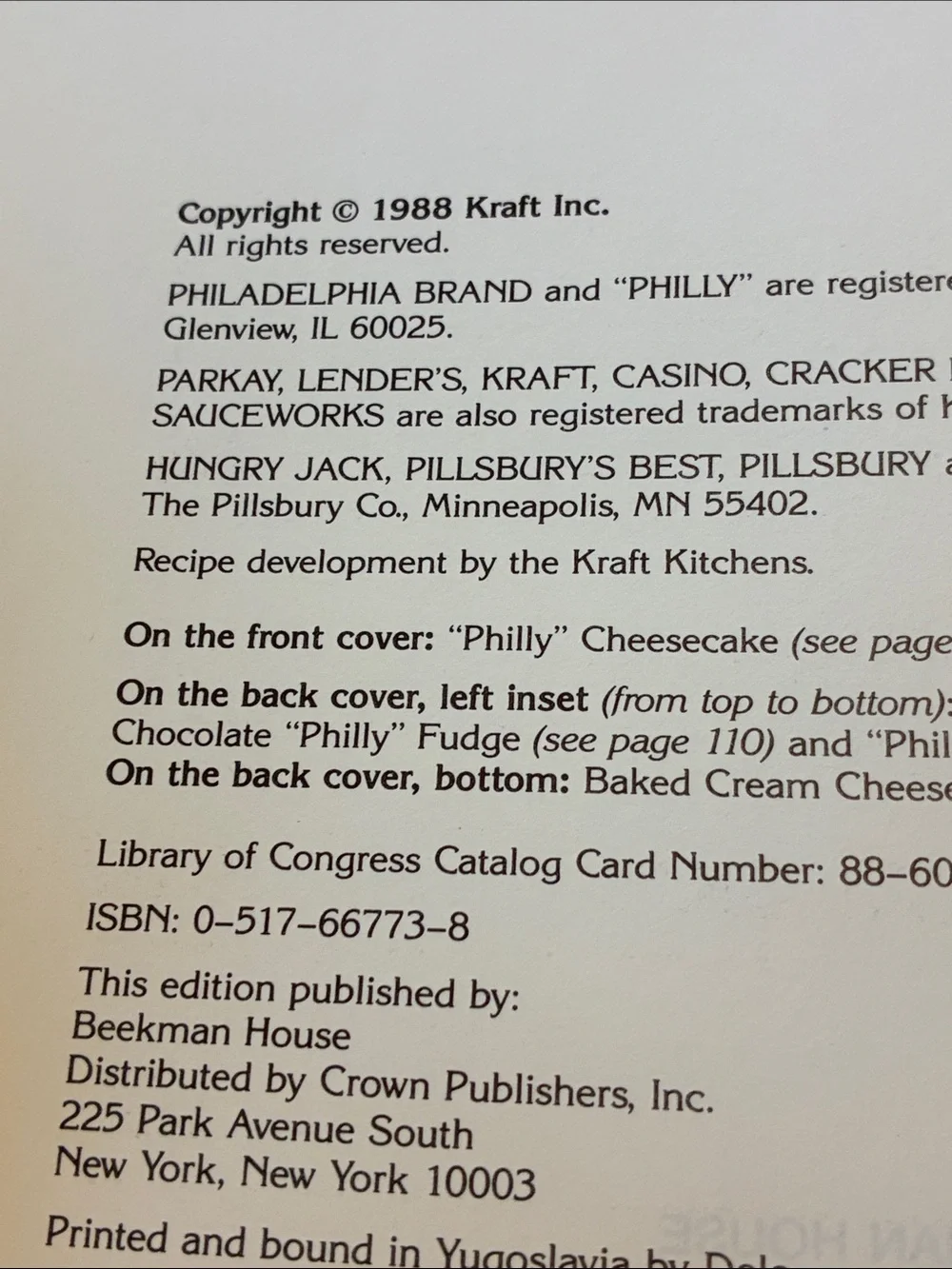 Philadelphia Cream Cheese Cookbook - vintage cookbook